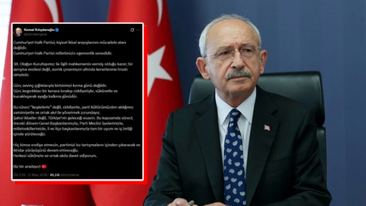 CHP Genel Başkanı Kılıçdaroğlu duyurdu: 