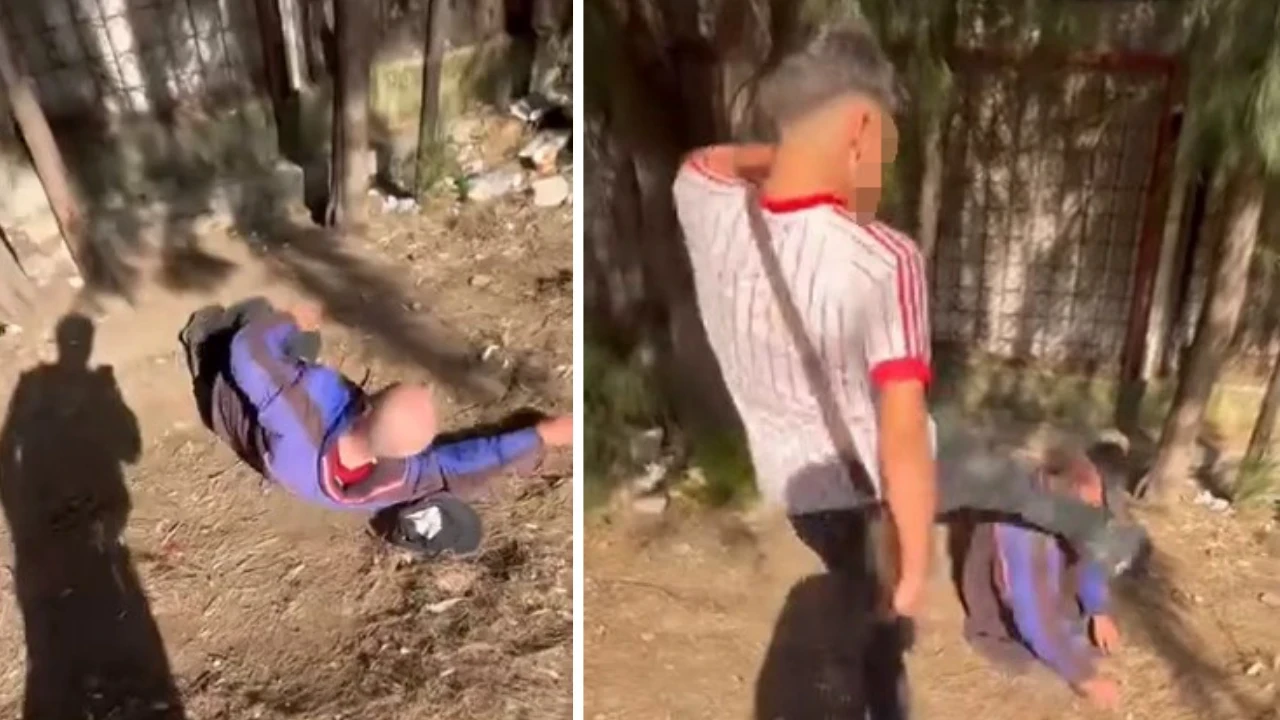İzmir'de uyuyan yaşlı adama tekme atan 2 çocuk tutuklandı