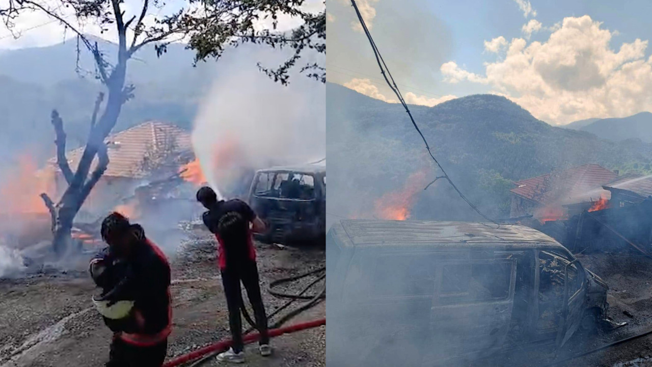 Komşu kavgasında vahşet! Önce vurdu, sonra evini ve aracını yaktı