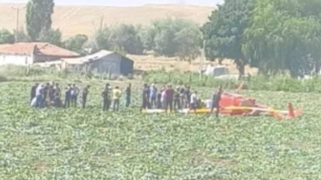 SON DAKİKA: Ankara Temelli'de eğitim helikopteri düştü!