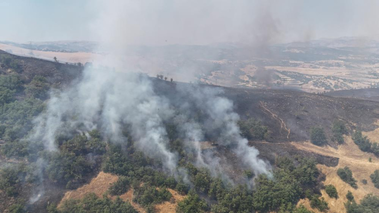 Tunceli'de orman yangını! Ekipler havadan ve karadan müdahaleye başladı